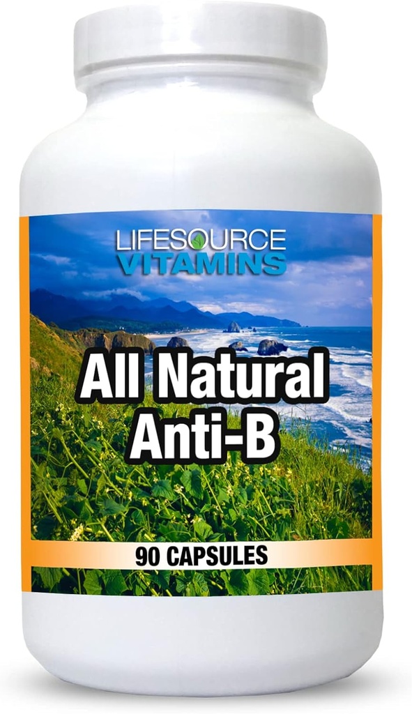 LifeSource Vitaminer Alle naturlige anti- B for immunforsvar, 14 Alle naturlige ingredienser med Echinacea & hvidløg ekstrakt, 90 immunforsvar kapsler.