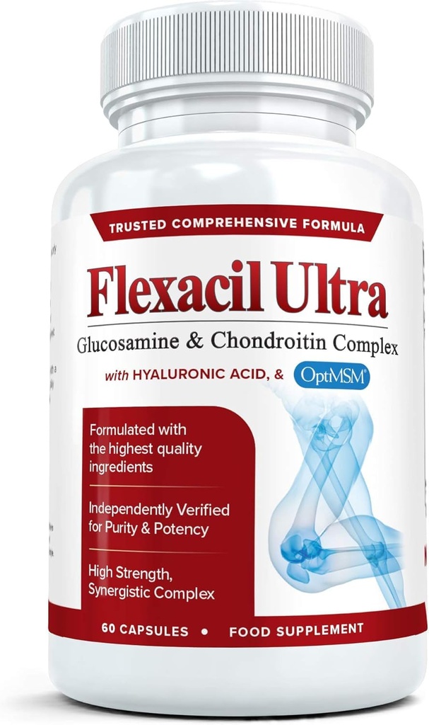 Fælles Health & Support Supplement med Glucosamin, Chondroitin, Hyaluronsyre & MSM, 60 kapsler