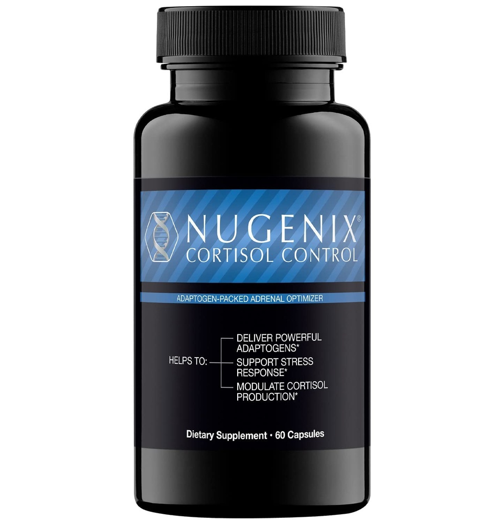 Nugenix Cortisol Control - Cortisol Manager og Adrenal Support til mænd, 60 kapsler