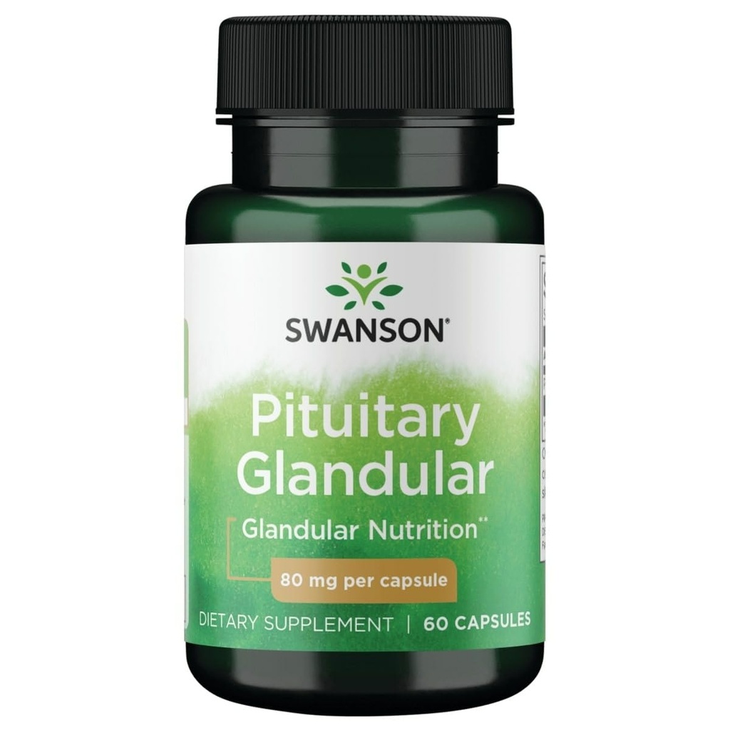 Swanson Raw Pitual Glandulær 80 Milligram 60 Kapsler