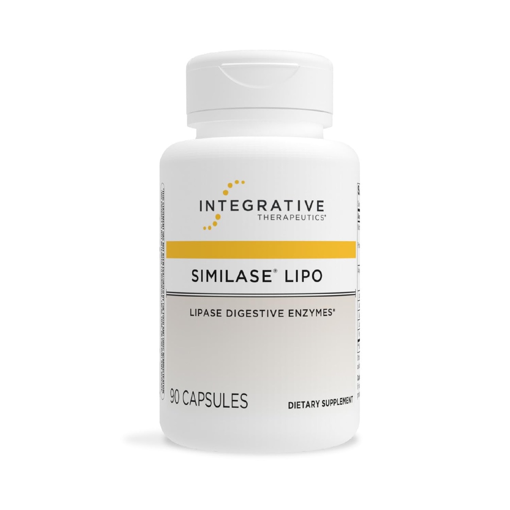 Integrative Therapeutics Applidase Lipo - fordøjelsestillæg for daglig enzymstøtte * - Gastrointestinal Health & Gut Support - Dairy- Free & Vegan - 90 kapsler (45 servere)