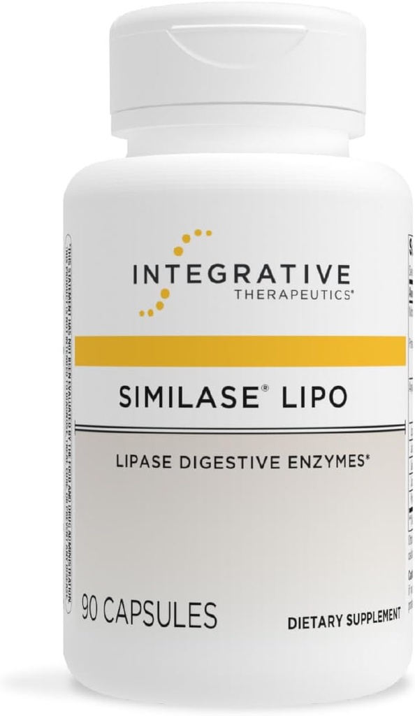 Integrative Therapeutics Applidase Lipo - fordøjelsestillæg for daglig enzymstøtte * - Gastrointestinal Health & Gut Support - Dairy- Free & Vegan - 90 kapsler (45 servere)