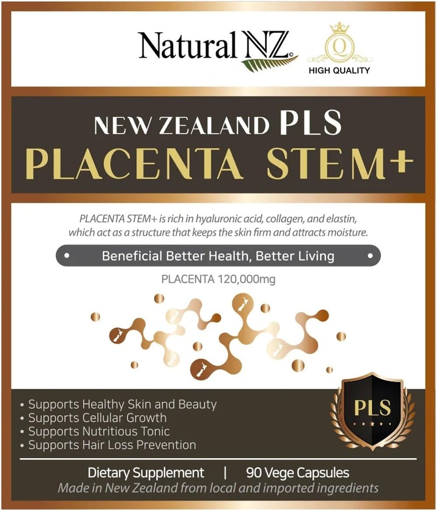 New Zealand Placenta Stem + 120.000 mg 90 Vege kapsler (1)