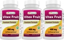 Bedste Naturals Vitex Chasteberry 400 mg 250 kapsler (pakning med 3)