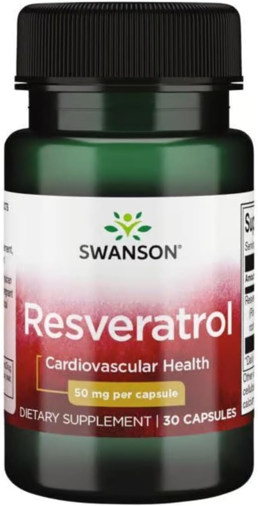 Swanson Resveratrol 50 50 Milligram 30 Kapsler