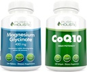 Magnesium Glycinat 400mg + CoQ10 100mg med Organic Olive Oil Bundle - 270 tabletter & 240 Softgels