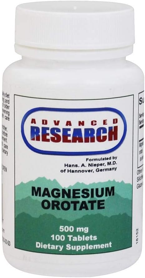 Dr. Hans Nieper Magnesium Orot Tablets, 500 Mg, 100 Count