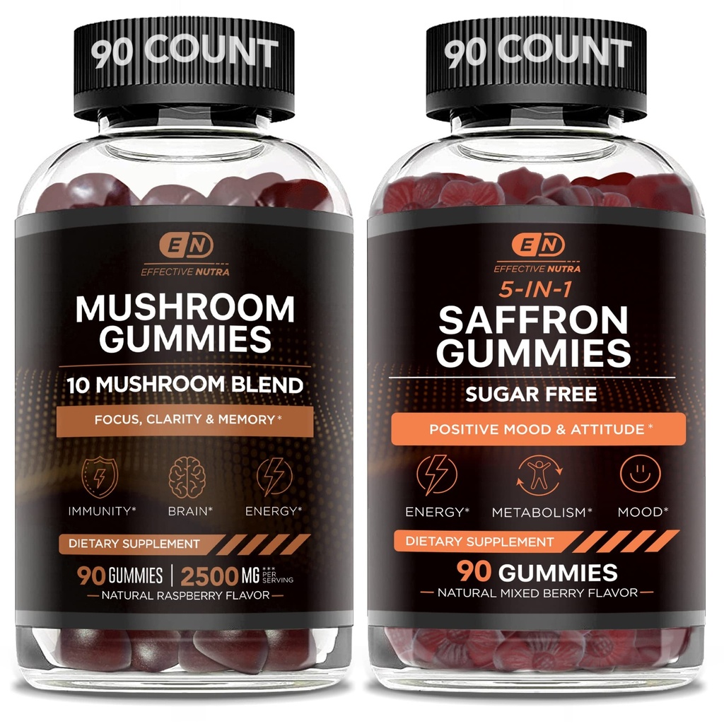 EFFEKTIV NUTRA Mushroom Gummy & Saffron Gummies