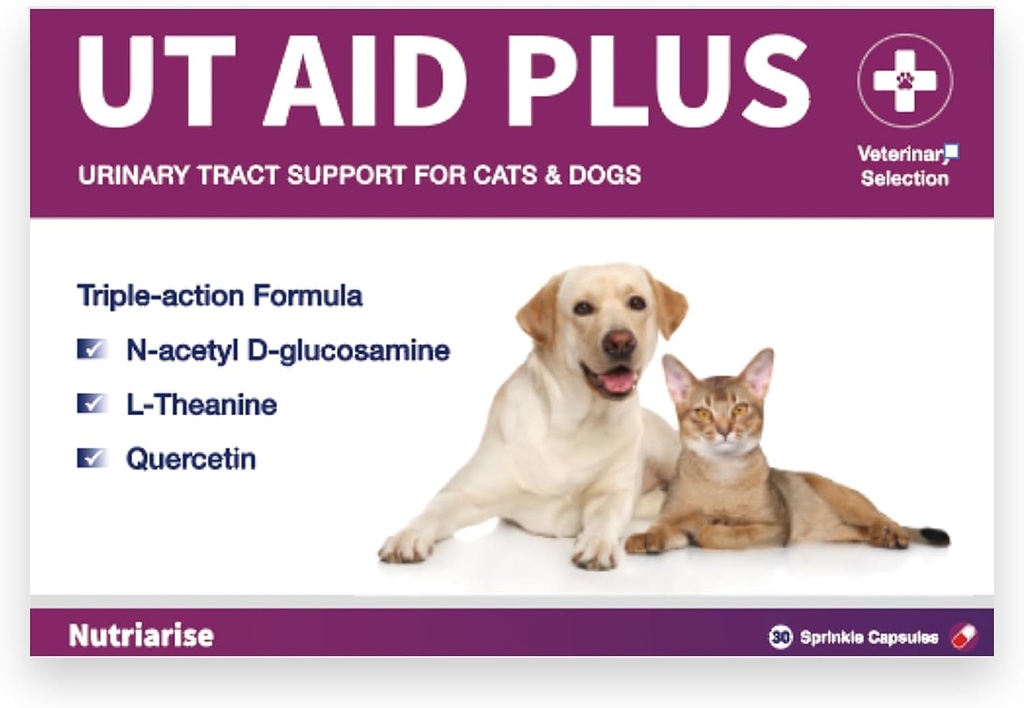 Naturlig UTI Behandling af katte og hunde - Antibiotik- Gratis urinvejsinfektion Support - Bstige & Nyre Sundhed - Inkontinens Forebyggelse - 30 kapsler