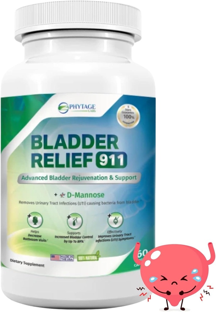 Blogen Relief 911 afgiftende styrke - for mænd og kvinder giver Brege Support, 60 Veggie kapsler