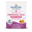 Nordic Naturals Zero Sugar DHA Prenatal Vitamin Gummies, Strawberry Orange Flavor - 27 Gummies - Kosttilskud til graviditet - 600 mg Omega-3 Fish Oil og 400 IE D3- 27 Vitamin Servering