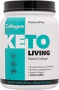 NaturesPlus KetoLiving Natural Collagen, Unflavored - 1.36 lb Tub - Ketogenic Protein Powder - Supports Immune & Gut Health, Joint Mobility & Hair, Skin & Nails - Gluten-Free, Non-GMO - 28 Servings
