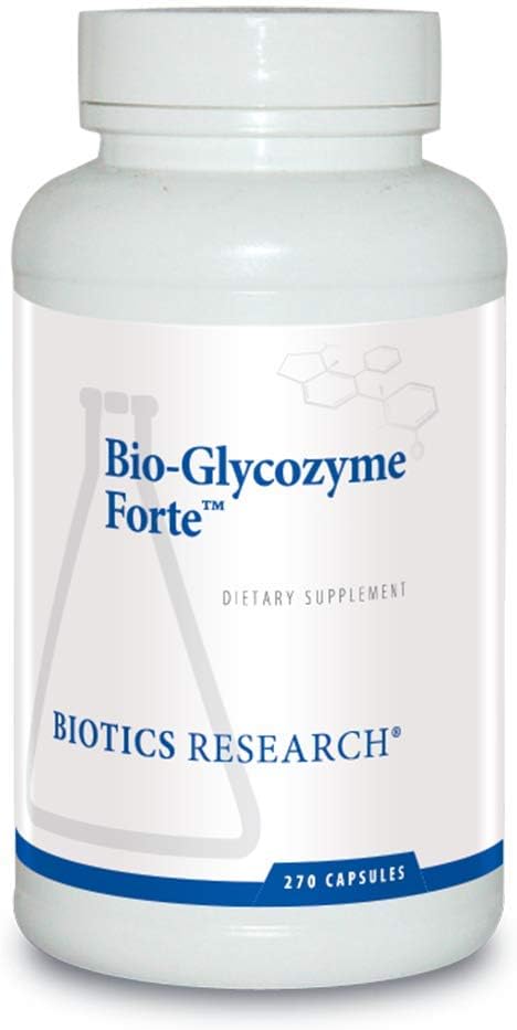 Bio Glycozyme Forte Multivitamin til Glycolytic Support, Vanadium, Zink, Chrom, Mangan, Inositol, Catalase, Sund Metabolisme og Homocystein 270 Kapsler