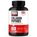FORCE FACTOR Collagen Peptider, Collagen for kvinder og mænd Lavet med hydrolyseret Bovin Collagen type 1 & 3 for sundt hår, hud, negle, & Joints, Premium kvalitet, non-GMO, 120 Collagen piller