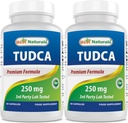 Bedste Naturals TUDCA 250 mg (Tauroursodeoxycholsyre) - 60 Veg Kapsler - 2 Måneder Supply (60 Greve (pakke med 1)) (60 Greve (pakke med 2))