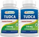 Best Naturals TUDCA 250mg (Tauroursodeoxycholic Acid) - 60 Veg Capsules - 2 Months Supply (60 Count (Pack of 1)) (60 Count (Pack of 2))