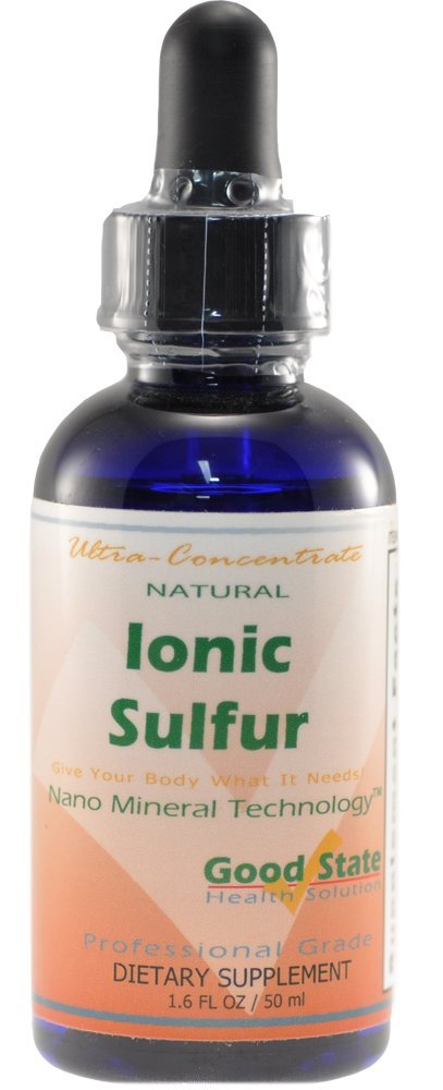 Good State Liquid Ionic Minerals - Sulfur Ultra Concentrate - (10 dråber er lig med 30 mg) (100 portioner pr. flaske)