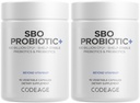 Codeage SBO Probiotika, 100 Millioner CFU per servering, Multi Strain Jordbaserede Organismer Blend og Organic Fermented Botanisk Blend, Shelf- Stable - 2 Pack
