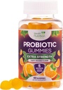 Probiotiske gummier 5 Millioner CFU - Diverse Probiotiske Strops til fordøjelsessygdomme & Gut Support Gummy til kvinder, mænd, & Kids, Daglige Probiotika supplement til immunforsvar, non-GMO, Vegan, 60 Gummies