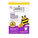 Zarbee 's Kids immunforsvar, C-vitamin, D & Zink Daglig Immunitet Vitaminer for børn 4 + År, Natural Tropical Fruit Flavor, 28 tyggetabletter