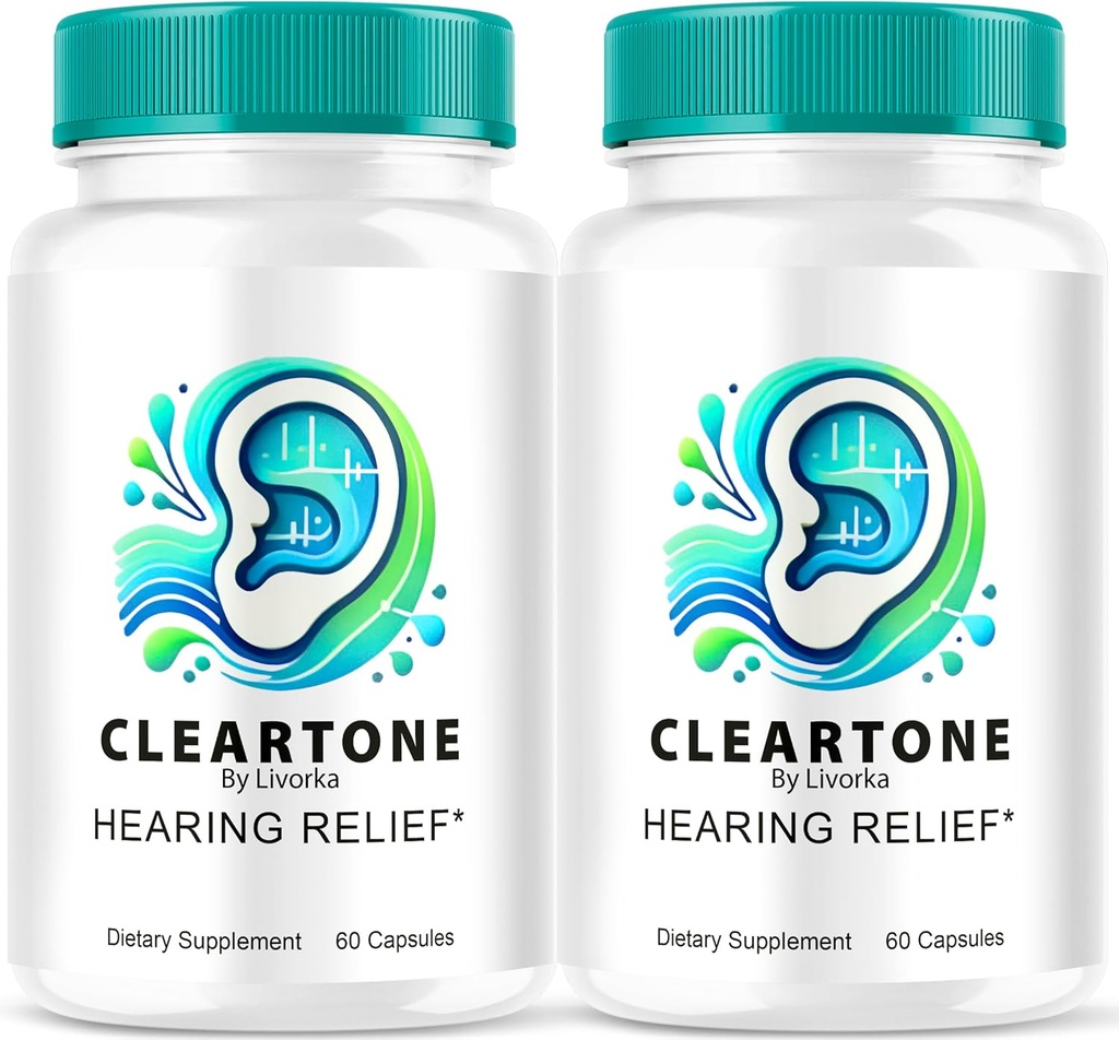 (2 Pack) Cleartone kapsler, Cleartone Øre piller, Cleart Tone piller til hørelse, Cleartone Officielle kapsler Advanced Formel, Cleartone piller anmeldelser, Cleartone Tone for total Øre sundhed, 120, 2 måneder