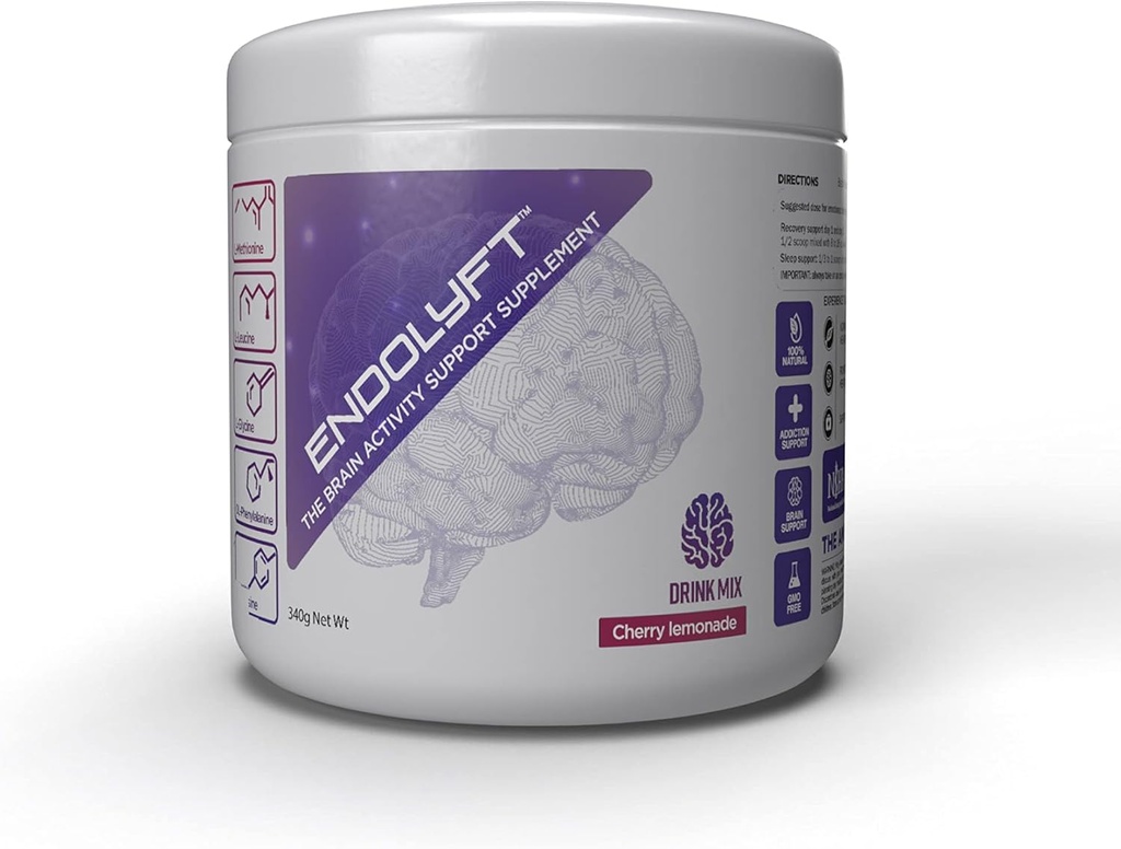 UltraCur Endolyft Focus Kosttilskud til voksne, Kids + Teens - Promote Brain Focus, Hukommelse og Koncentration DL- Phenylalanin - Neurotransmitter Support Brain Health Support Supplement - 15 Serveringer