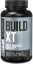 Jacked Factory Build- XT Daily Muscle Builder & Performance Enhancer - Muscular Building Supplement for Muscular Strength & Growth; Trademarked Ingredienser Peak02, ElevatP, & Astragin - 120 Veggie Pills