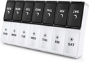 DANIEY Extra Large Pill Organizer 2 gange om dagen, XL Ugentlig Pill Box 2 per dag, AM PM Pill Case, Day Night Pill Container 7 dag, Vitamin Case To gange om dagen