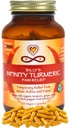 Infinity Gurkemeje Kapsler, høj potens Curcumin supplement, USDA Certified Organic Supplement med sort peber og ingefær, Rå, Vegan Gluten Free