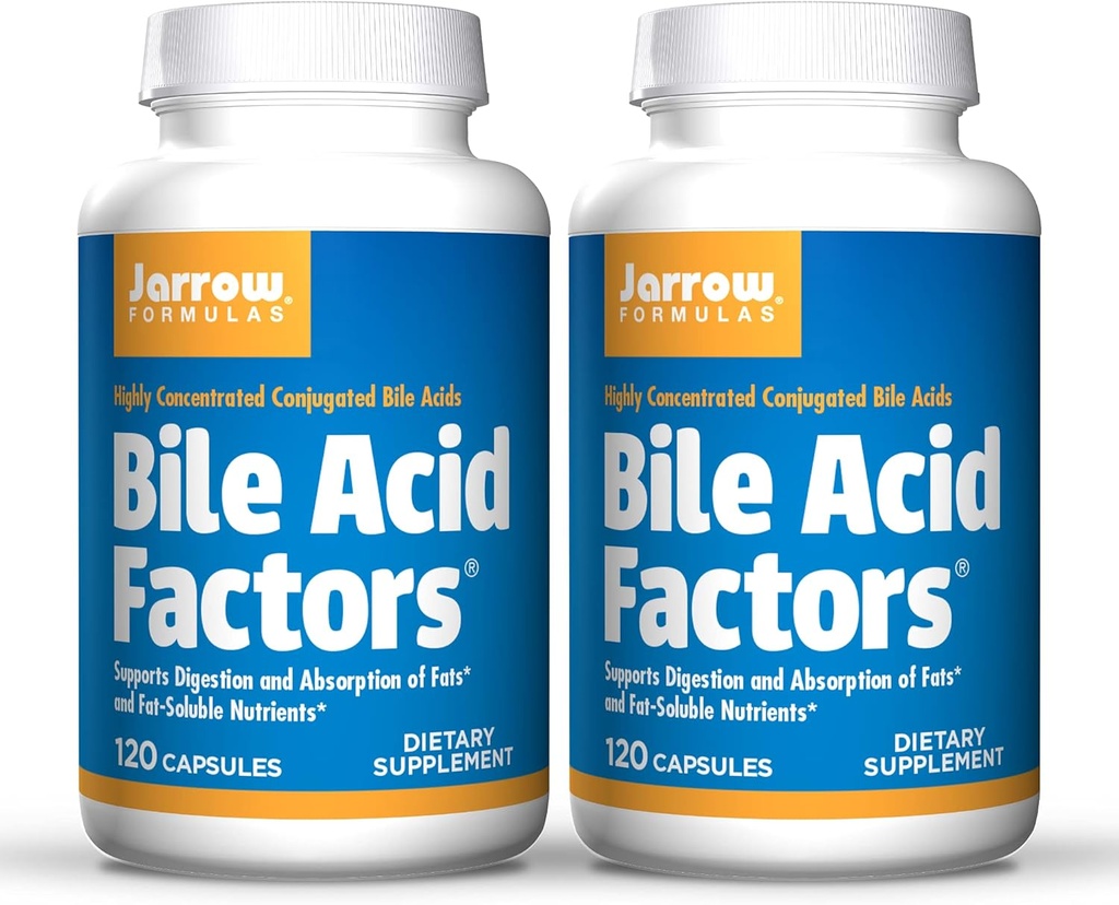 Jarrow Formulas, Bile Acid Faktorer, 90 kapsler. Pakning med 2 flasker.