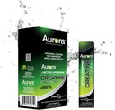 Aurora Nutrascience Liposomal Creatin + GAA & R- ALA Lemon Lime pulver drik mix, øget energi, understøtter motion ydeevne & muskelvækst for Wowen og mænd, 10 Pakker