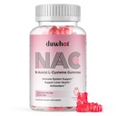 NAC Gummies 600mg, N Acetyl Cysteine Supplement NAC Chewable for antioxidants & immunsupport, Lung & Liver Health, Natural Strawberry Flavor, 60ct