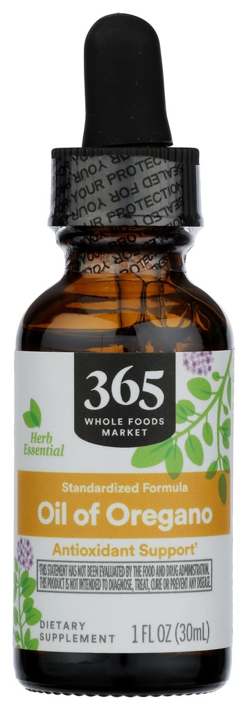 365 af Whole Foods Market, Oil of Oregano Liquid Extract, 1 Fl Oz