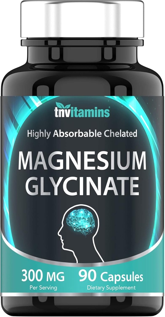 tnvitamins Magnesium Glycinat Kapsler (300 MG Per Serving - 90 Tæl)