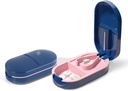 Pill Cutter Splitter, Compact Pill Cutter til små piller, Precision Pill Splitter til tabletter & vitaminer, Bærbar Pill Splitter til rejser og daglig brug (blå)