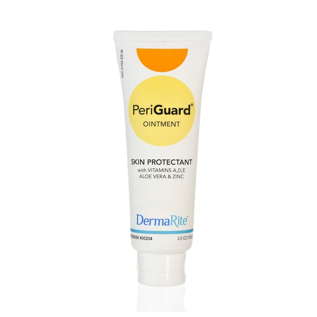 DermaRite 's PeriGuard Salve Hudbeskyttende - Vitaminer A, D, E, Aloe Vera & Zink, Går på Clear, Let at fjerne - 3,5 oz. Tube, 2 Tæl