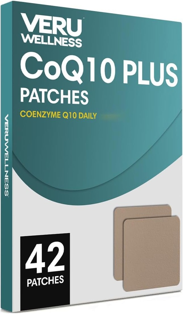 Veru Wellness CoQ10 Plus Daily - Self Adhesive Coenzym Q10, 8- 10 Timer (42 Dag)