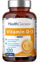 Vitamin D-3 10000 IE 120 Softgels - High- potency in Extra Virgin Olivenolie Non- GMO Soy- Free Supports Stærk Bones Immunforsvar