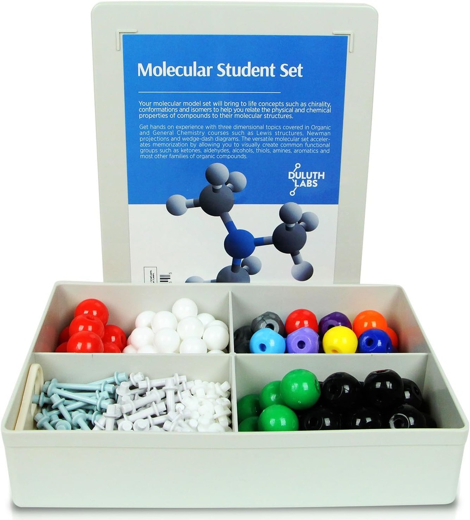 Organic Chemistry Molecular Model Student Kit - (88 Atomer og 140 Bond Dele) - MM- 004
