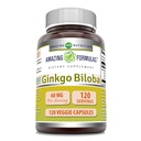 Amazing Formulas Ginkgo Biloba Supplement Note 124; 60 Mg Beeg 124; 120 Veggie Kapsler