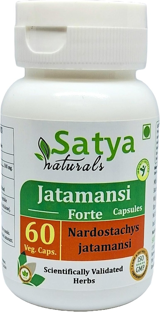 Jatamansi Forte Capsules 500 mg. 60 Veg. Capsule Memories 124; Jatamansi (Nardostachys Jatamansi) Extract Capsules for Men and Women Member 124; Ayurvedic Herbal Supplement / Remedies Memories 124; 10: 1 Forte (1 flaske 60 Kapsler)