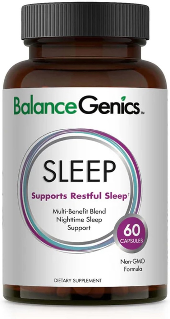 Søvnformel (GABA) - Sund supplement støtter afslapning og rolig søvn - Søvnhjælp med ikke-Habit supplement - Sengetid Support Kapsler til mænd og kvinder - 60 Kapsler