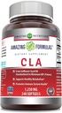 Amazing Formulas CLA-124; Conjugated linolsyre Supplement: 124; 1250 Mg-124; Softgels-124; Non- Gmo-124; Gluten- Free-124; Fremstillet i USA (240 Tæl)