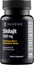 Nugenix Essentials Shilajit Kapsler Supplement for mænd og kvinder - 500mg, Standardiseret til 50% Fulvic Acid, Himalayan, 60 Kapsler