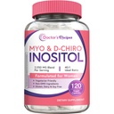 Lægens opskrifter Inositol supplement, Myo-Inositol & D-Chiro Inositol kapsler 2050mg per servering, Ideel 40: 1 Blend, Hormone Balance for kvinder, Ovarie Function & Fertilitet Support, 120 Vegan Caps
