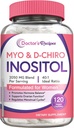 Lægens opskrifter Inositol supplement, Myo-Inositol & D-Chiro Inositol kapsler 2050mg per servering, Ideel 40: 1 Blend, Hormone Balance for kvinder, Ovarie Function & Fertilitet Support, 120 Vegan Caps