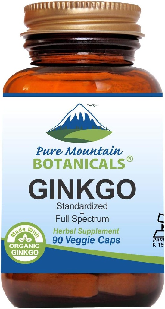 Ginkgo Biloba Kapsler - Kosher Vegan Caps med 400mg Ginkgo Biloba Leaf og Ginko Extract Supplement