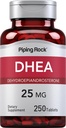 Piping Rock DHEA 25mg | 250 Tablets for Women and Men | Dehydroepiandrosterone Supplement | Non-GMO, Gluten Free
