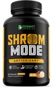 Organic Mushroom Supplement 10-in-1, Reishi, Lions Mane, Cordyceps, Chaga, Turkey Tail, Natural Immune & Cognitive Health Boost, 60 Veggie Capsules