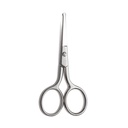 LIVINGO Premium Manicure Afrunded Tip Saks Multipel rustfrit stål Cuticle Pedicure Beauty Grooming Kit til søm, Øjenbryn, Eyelash, tør hud, Næsehår 3,5 tommer